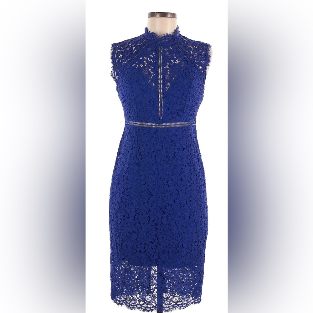 NWT BARDOT Elegant Blue Lace Dress
